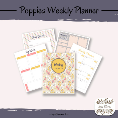 Poppies Weekly Planner